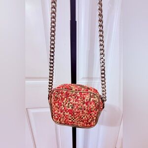 The Sak Multicolor Woven Crossbody Camera Style Bag